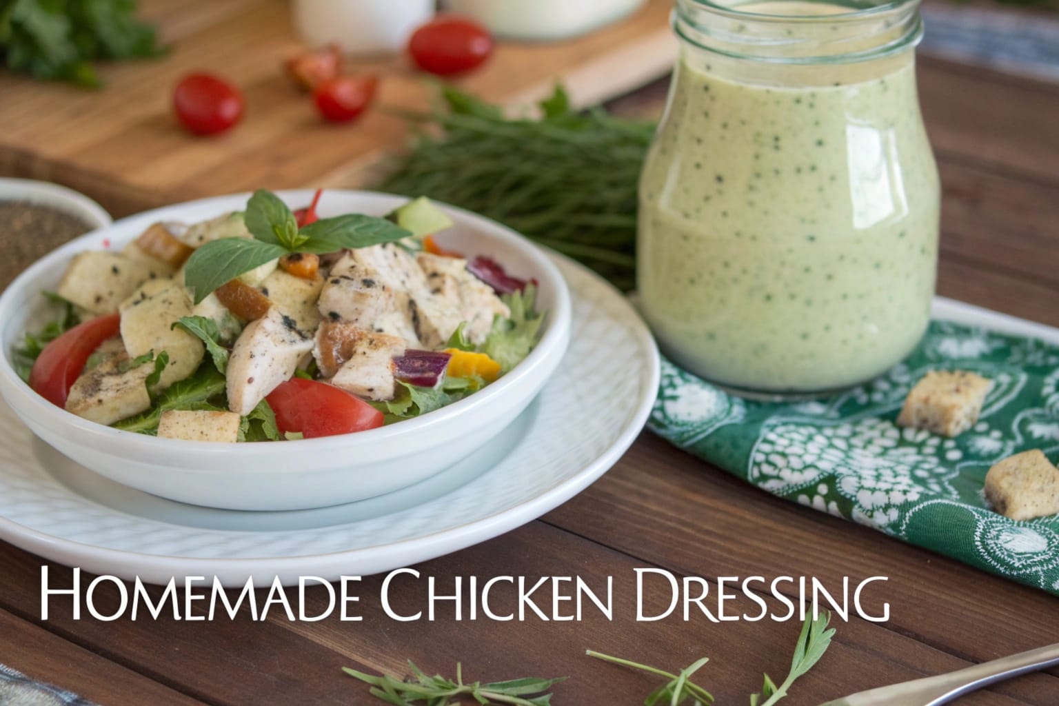 What Is Chicken Dressing Made Of