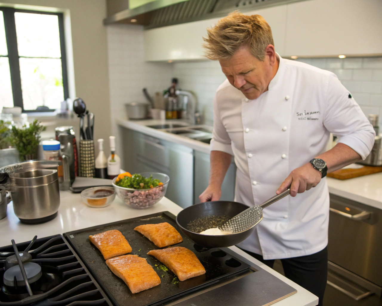 How Does Gordon Ramsay Cook Salmon Fillets