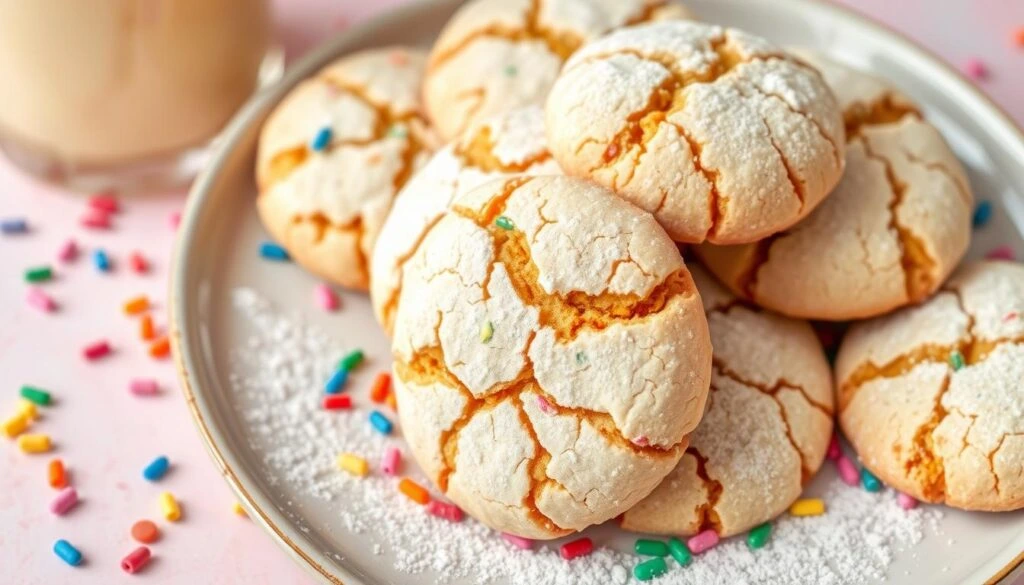 crinkle cookies with cake mix