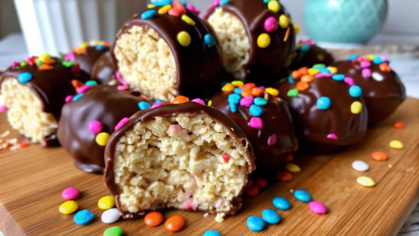 chocolate rice krispie balls