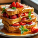 strawberry stuffed french toast